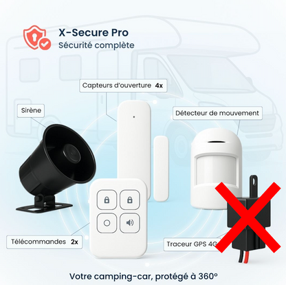 X-Secure Pro - Alarme camping-car (Sans traceur GPS)