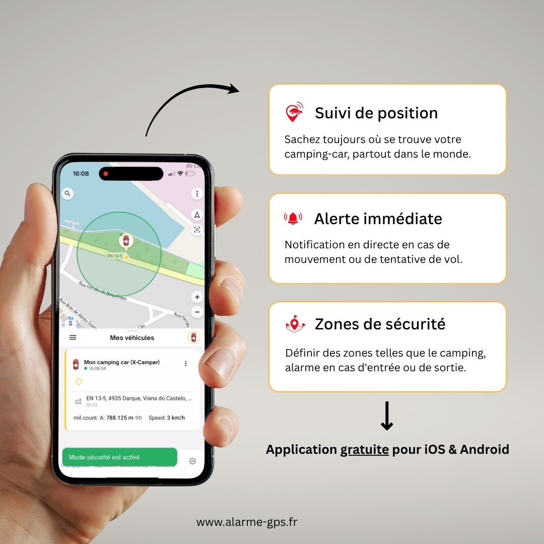 X-CAMPER – Traceur GPS camping-car sans abonnement